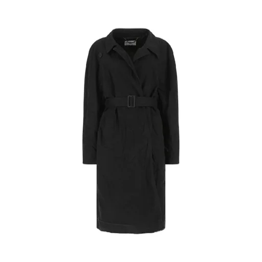 Oversized Drill Belted Coat