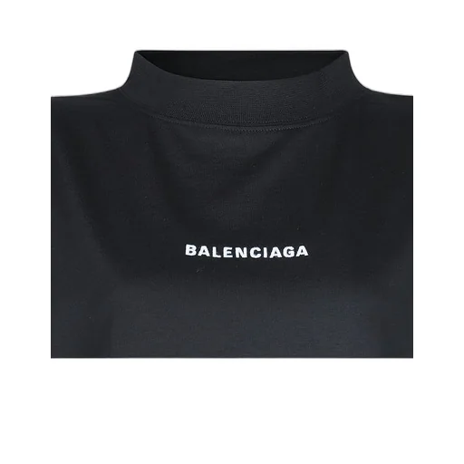 Logo Printing High Neck Short Sleeve T-Shirt