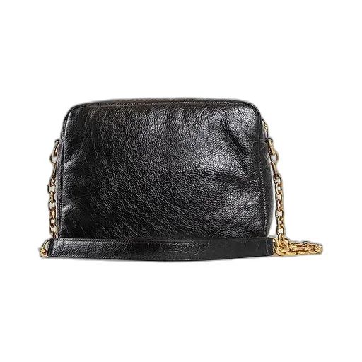 Monaco Leather Chain Shoulder Bag