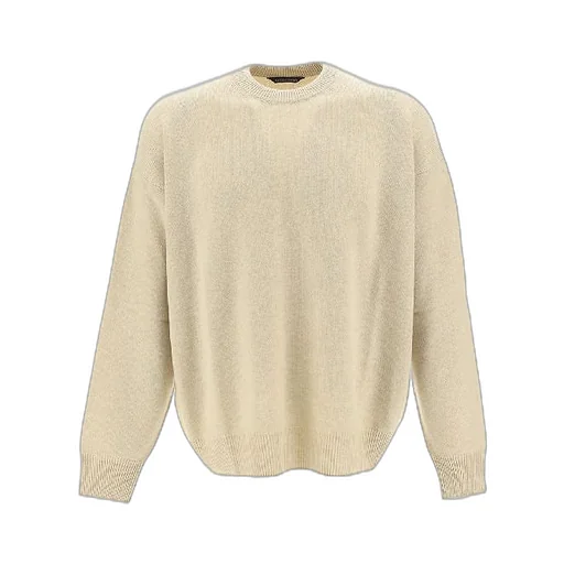 Beige Crewneck Cashmere Knit