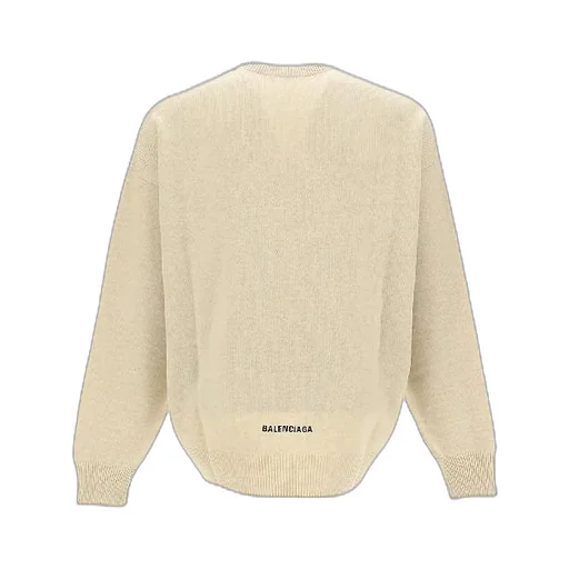 Beige Crewneck Cashmere Knit
