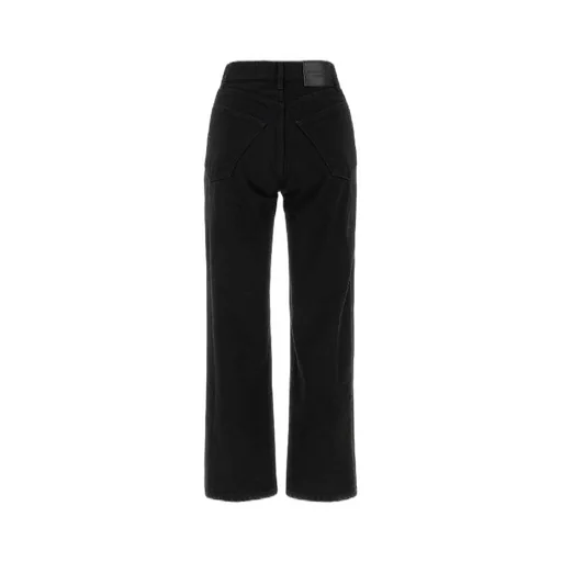 Mid-Rise Cropped Denim Pants