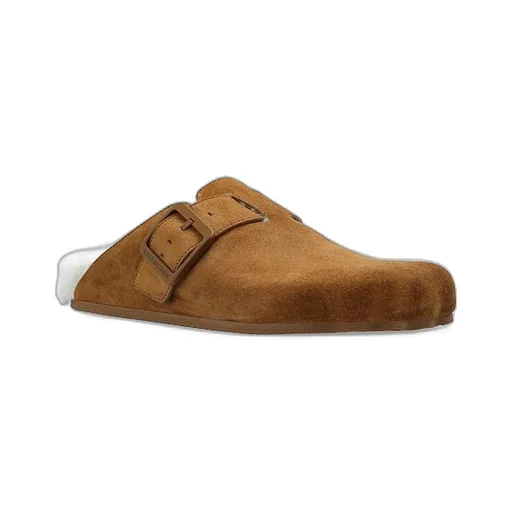 Sunday Buckle Strap Suede Bloafers