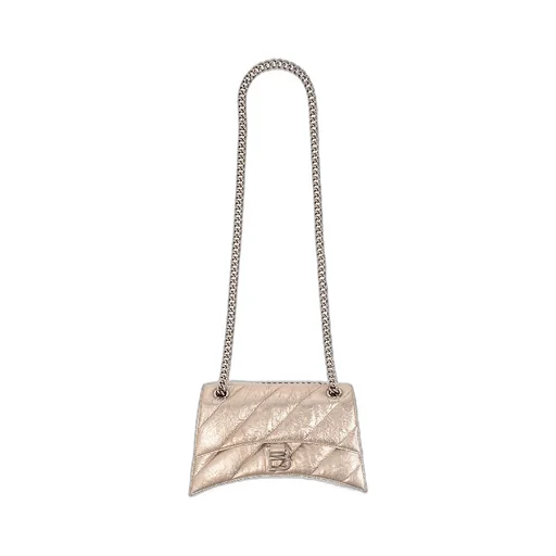 Crush Small Chain Bag Metallized Quilted