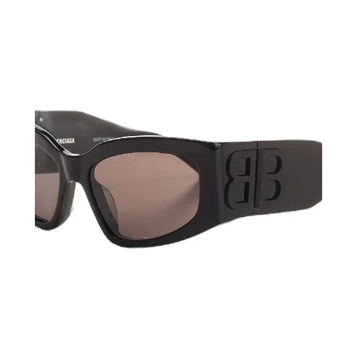 Cat Eye Frame Logo Temple Sunglasses