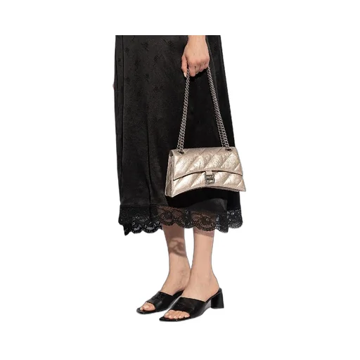 Crush Small Chain Bag Metallized Quilted