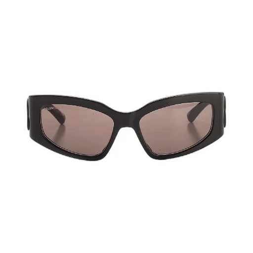 Cat Eye Frame Logo Temple Sunglasses