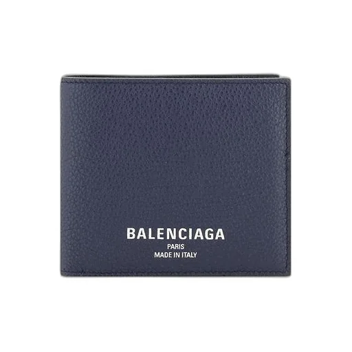 Logo Printing Calfskin Half Wallet