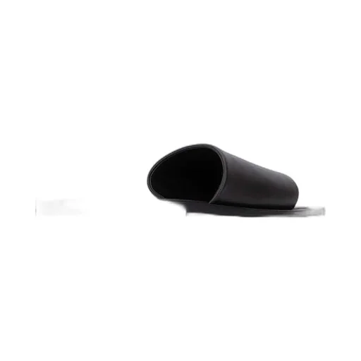 Black Leather Flat Mules