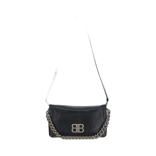 Bb Chain Leather Shoulder Bag