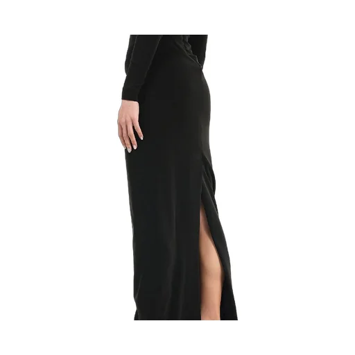 Black Slit Maxi Dress