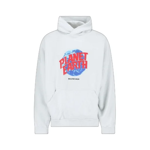 Planet Earth Logo Cotton Hoodie