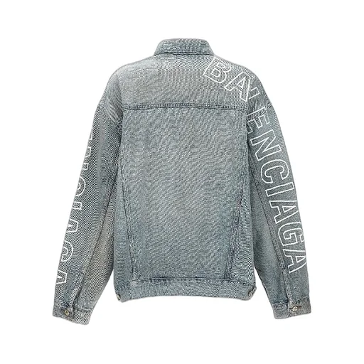 Logo Sleeve Denim Jacket