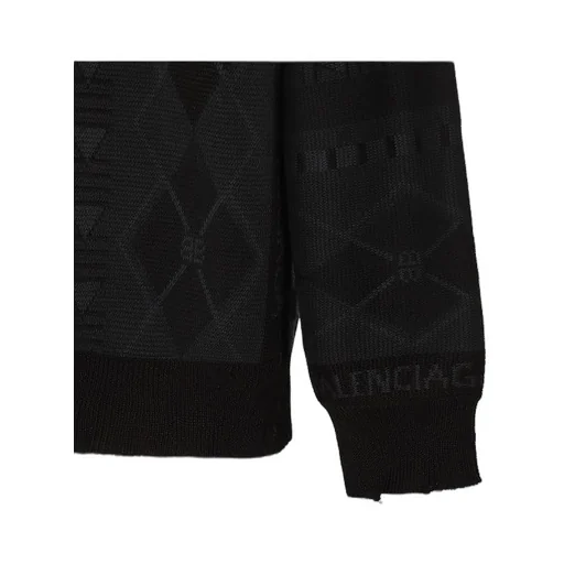Argyle Jacquard Check Knit