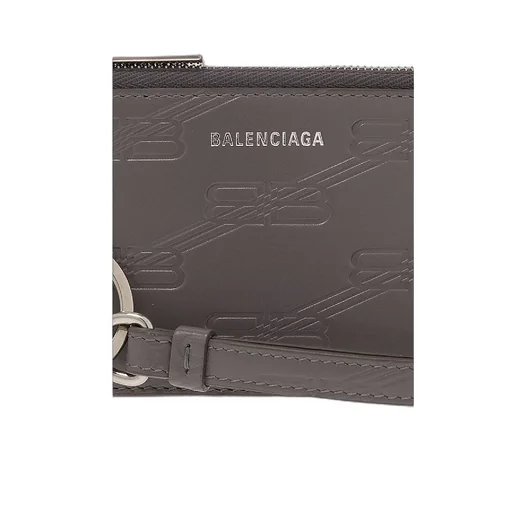 Logo Pattern Neck Strap Card Wallet