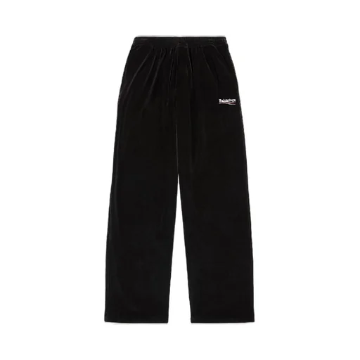 Wave Logo Embroidered Cotton Pants