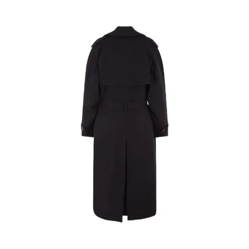 Belted Wool Cotton Double Coat