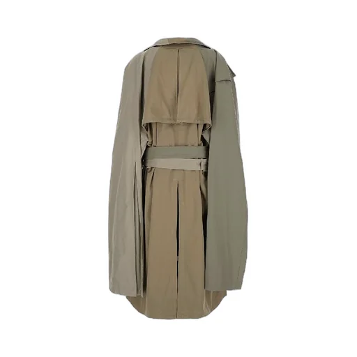 Double Sleeve Cotton Trench Coat