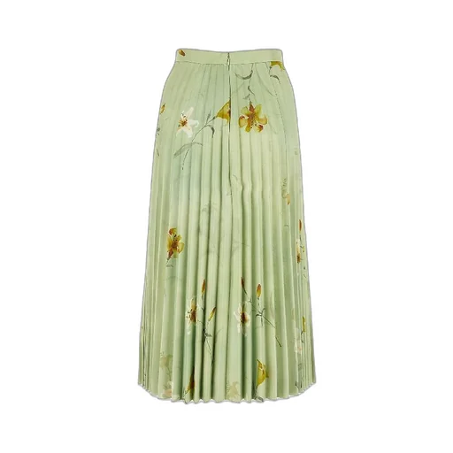 Lilies Printed Pleated Skirt