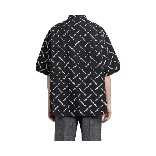 Allover Logo Buttondown Oversized Shirt