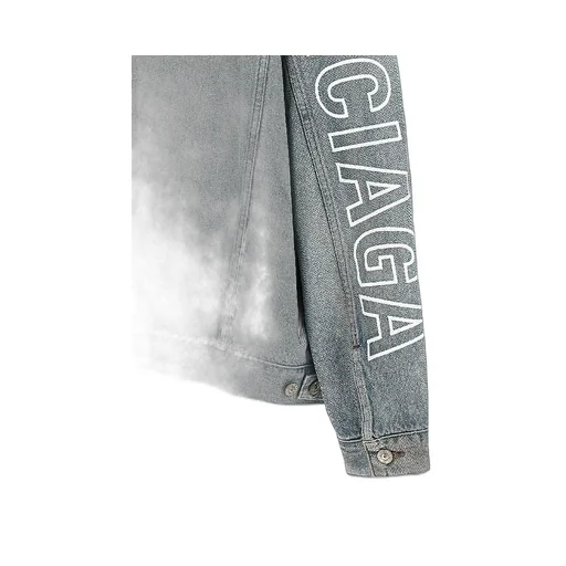 Logo Sleeve Denim Jacket