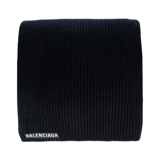 Logo Detail Wool Muffler
