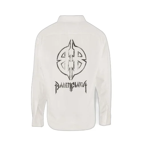 Back Logo Printing Poplin Shirt