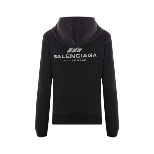 Activewear Logo Hooded Zip-Up