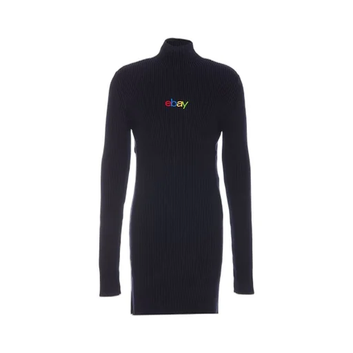 High Neck Ribbed Knit