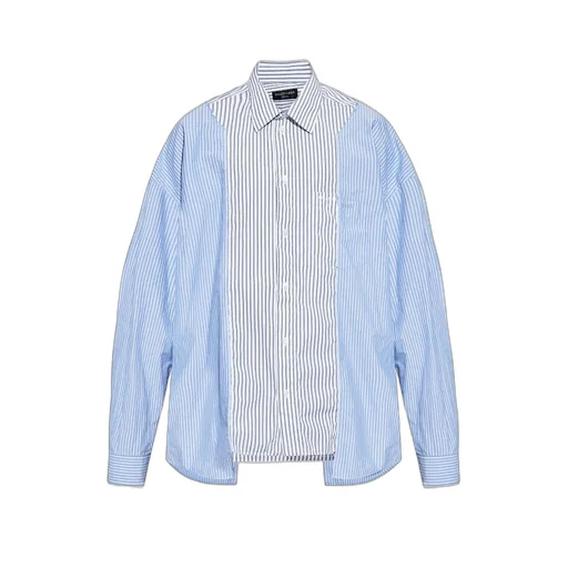 Patchwork Stripe Cotton Shirt