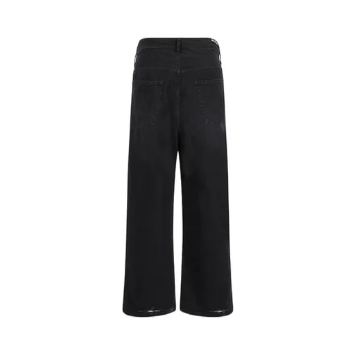 Drawstring Cotton Denim Pants
