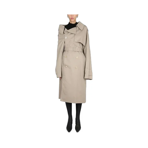 Off-Shoulder Trench Coat