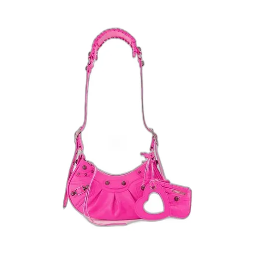 Le Cagole Leather Small Shoulder Bag