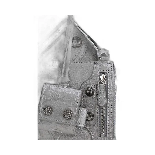 Le Cagole Metallic Lambskin Cross Bag