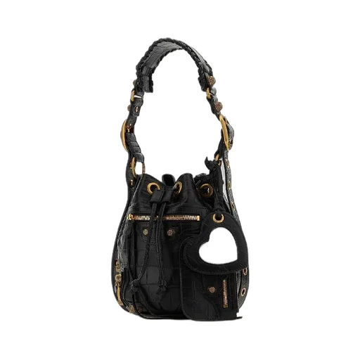 Crocker Embossing Leather Cagole Xs Bucket Bag