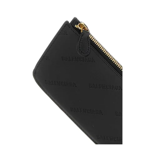 Logo Detail Leather Card Wallet
