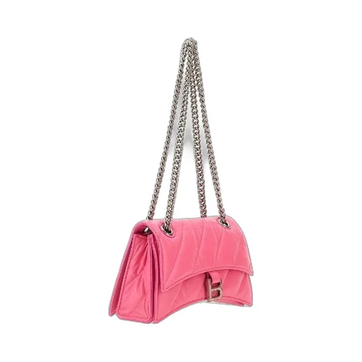 Quilted Leather Small Crush Chain Bag