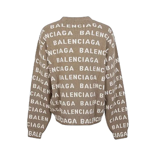 Allover Logo Crewneck Wool Knit
