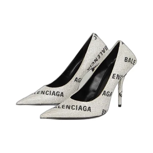 Knife Logo Glass Pumps