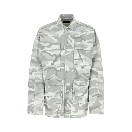 Camouflage Printed Oversized Shirt