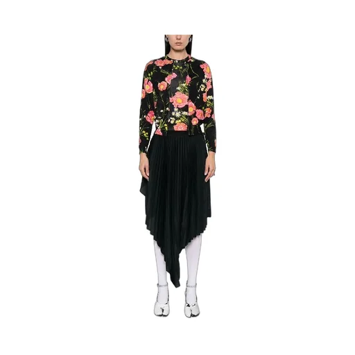 Flower Printing Wool Cardigan