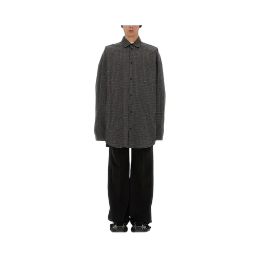 Oversized Check Pattern Shirt