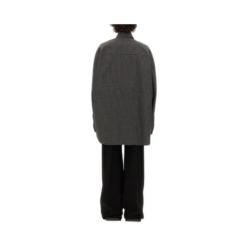 Oversized Check Pattern Shirt