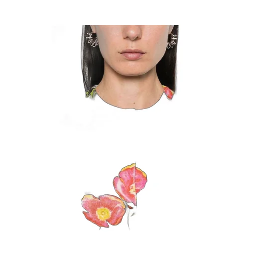 Flower Printing Wool Cardigan