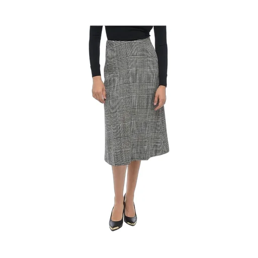 Check Pattern Wool Skirt