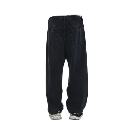 Drawstring Baggy Denim Pants