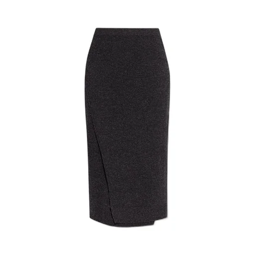 Wrap Wool Maxi Skirt