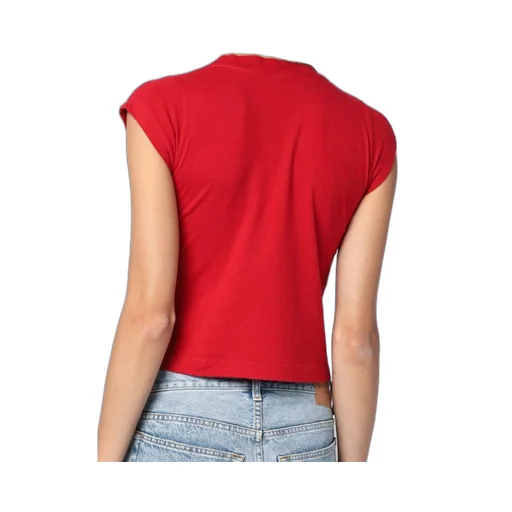 Logo Printing Crop Cotton Half Sleeve T-Shirt