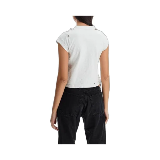 Graphic Logo Printing Crop Short Sleeve T-Shirt