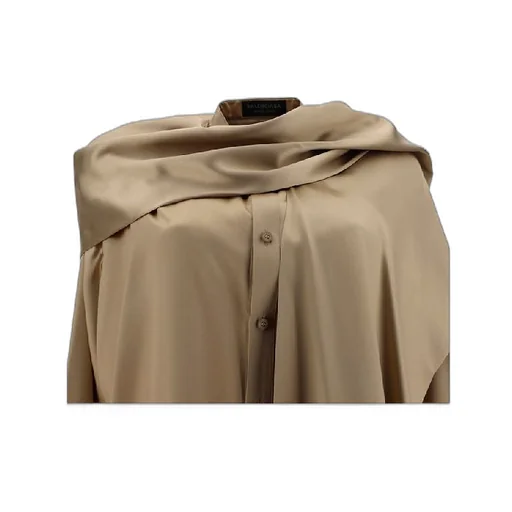 Scarf Panel Drape Shirt